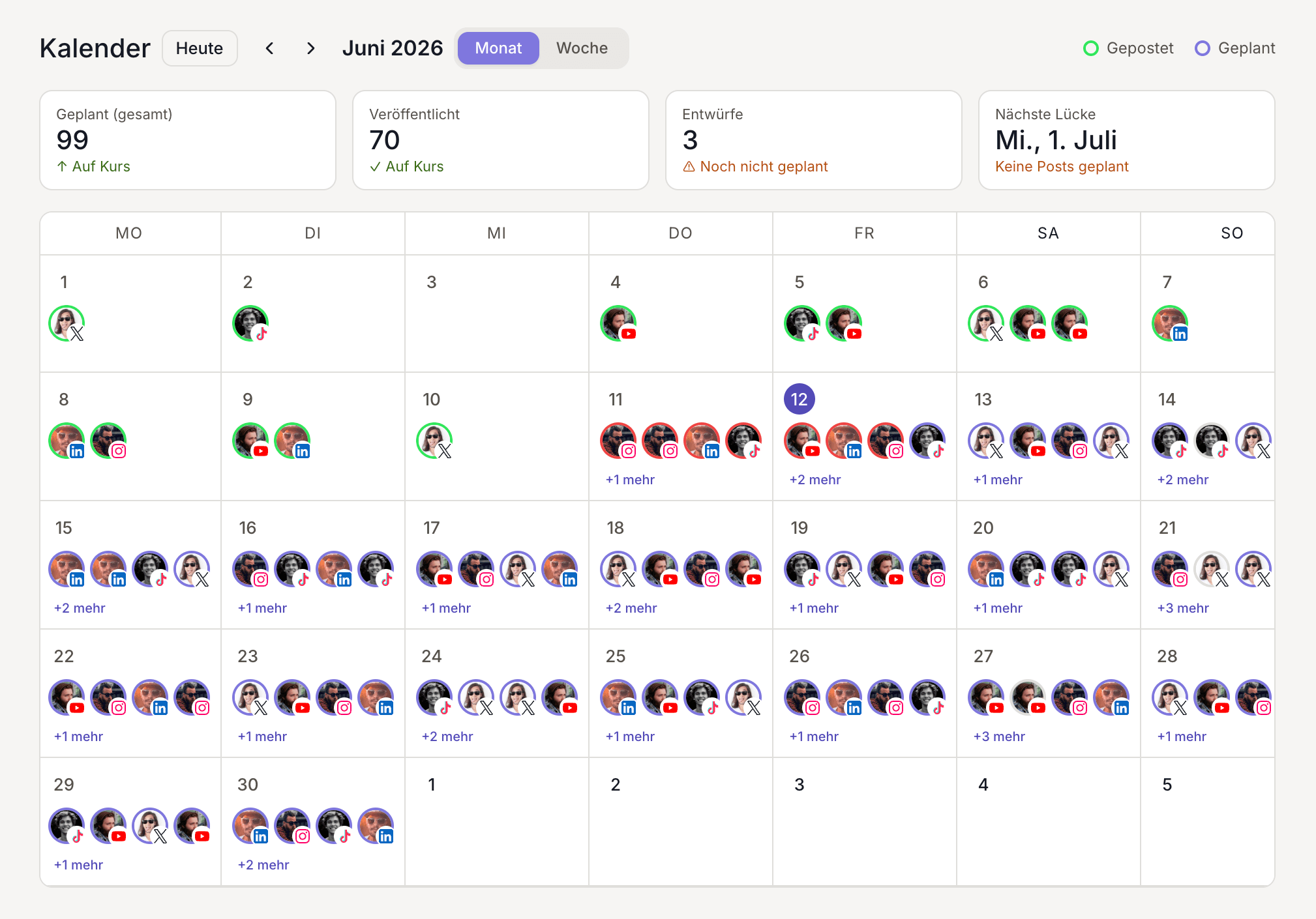Screenshot · Kalender